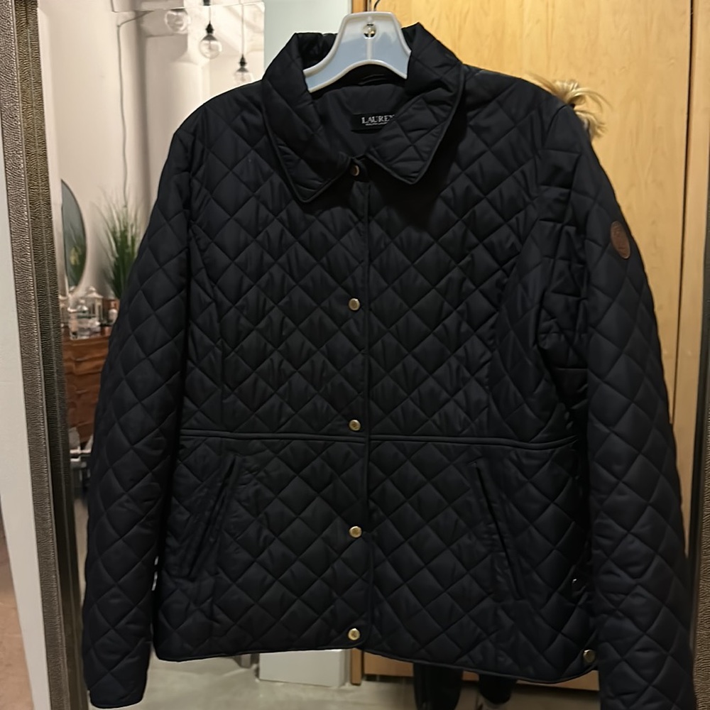 Ralph Lauren Navy Jacket - women’s size large - Picture 2 of 5